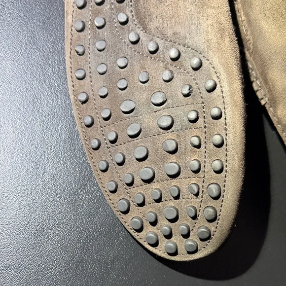 Tod's Dark Brown Suede Driver Loafers men’s size 11 Made in Italy - Picture 12 of 16